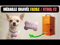 Gravure xTool F2 : Médaille Chien Personnalisée Facile (Tuto Débutant)