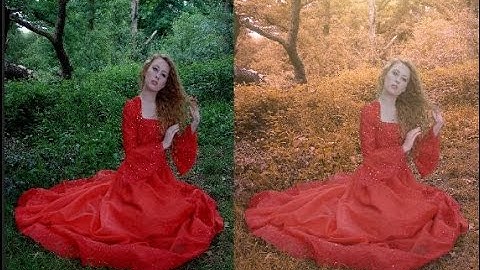 Autumn color effect - Photoshop tutorial - Soft light look
