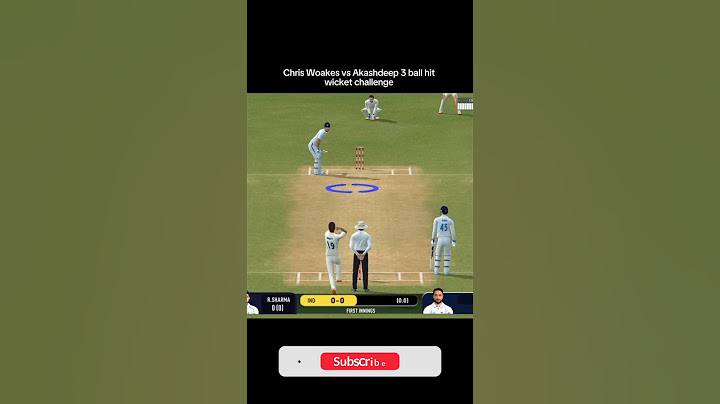Chris Woakes vs Akashdeep 🤯 3 Balls 🥵 Hit Wicket Challenge 💯✅ | Real Cricket Swipe #shorts