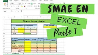 SMAE excel tutorial PARTE 1 | cuadro dietosintetico | Excel para estudiantes de nutrición screenshot 5