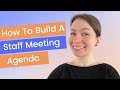 How to build a staff meeting agenda  fellowapp