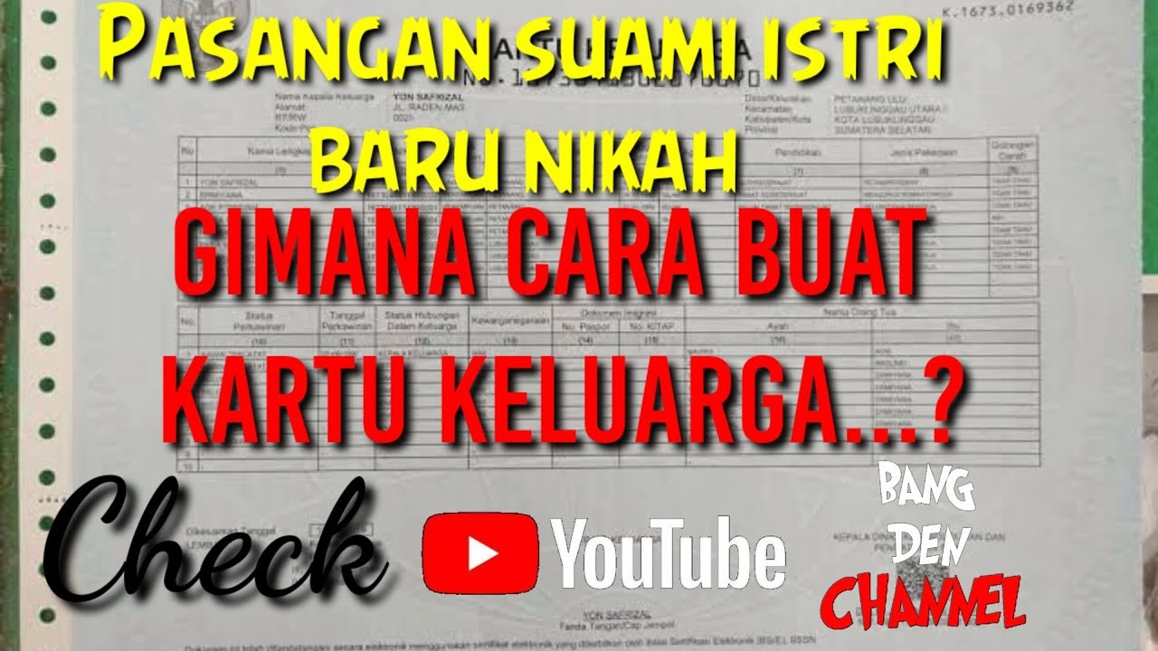 CARA MENGURUS KK BARU 2021 (Setelah Menikah) || simak jangan sampai