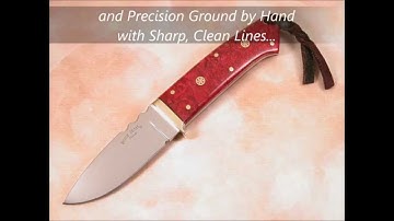 Loveless Inspired Drop Point Hunter with Dyed Box Elder