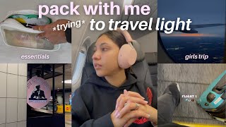 PACK WITH ME✈ | *trying to not overpack*, my travel essentials, solo traveling