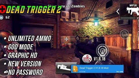 Dead Trigger 2 Mod Menu | Versi Terbaru 1.8.18 Unlimited Ammo, God Mode