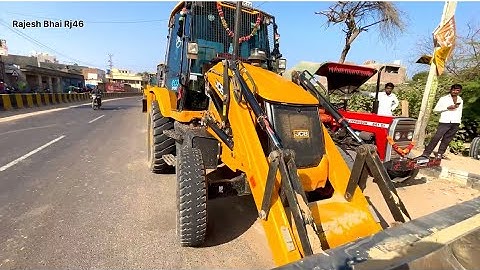 3 JCB 3dx Going To Another Village For Loading Mud with Tata 2518 Truck and Tata Tipper