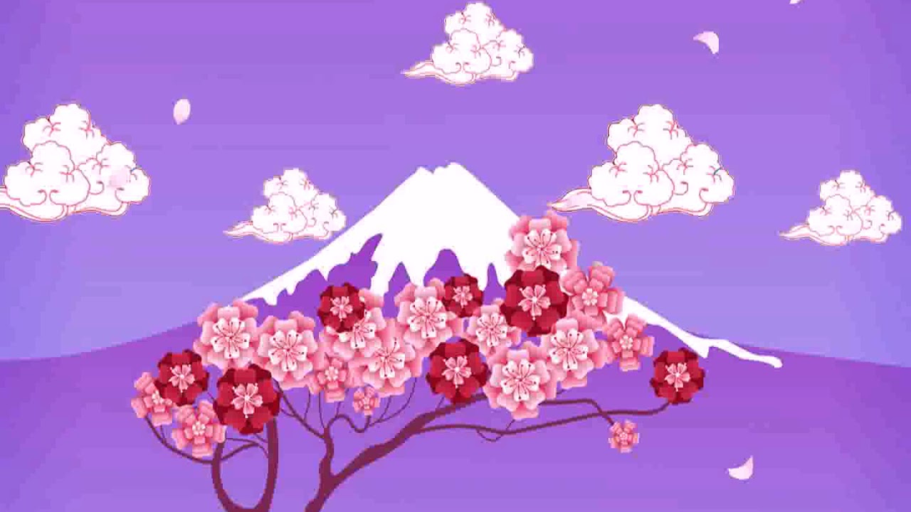 Cherry Tree Blossom Animated Wallpaper