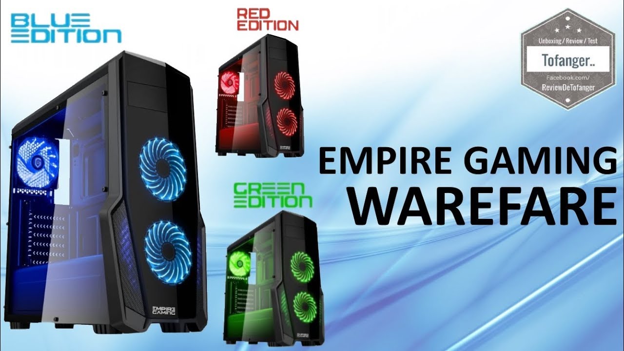 Empire Gaming Warefare - PC Gamer LED Case - Gaming Case