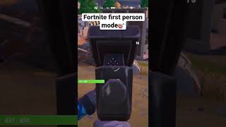 How to get First-Person in Fortnite!😱 #shorts