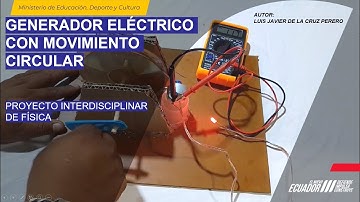 GENERADOR ELÉCTRICO CON MOVIMIENTO CIRCULAR - PROYECTO DE FÍSICA