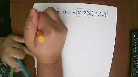 Order of operations with decimals