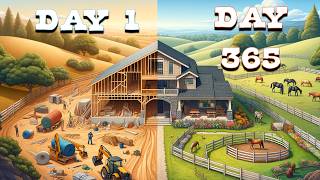 I Spent 1 Year Transforming Land into a Luxury Horse Estate!