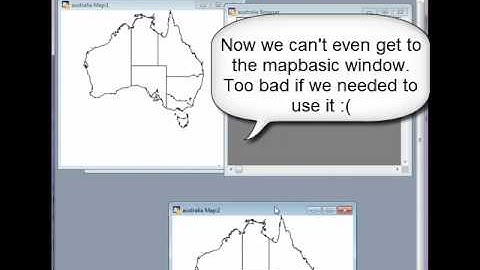 Floating Mapbasic Window Demo