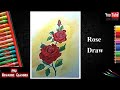 How to draw a Rose flower I Easy Kids drawing I Step by Step I Trick lesson for beginners I PDC