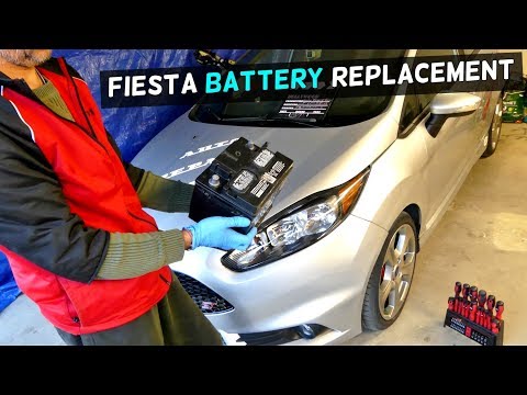 HOW TO REPLACE BATTERY ON FORD FIESTA MK7 2008 - 2017