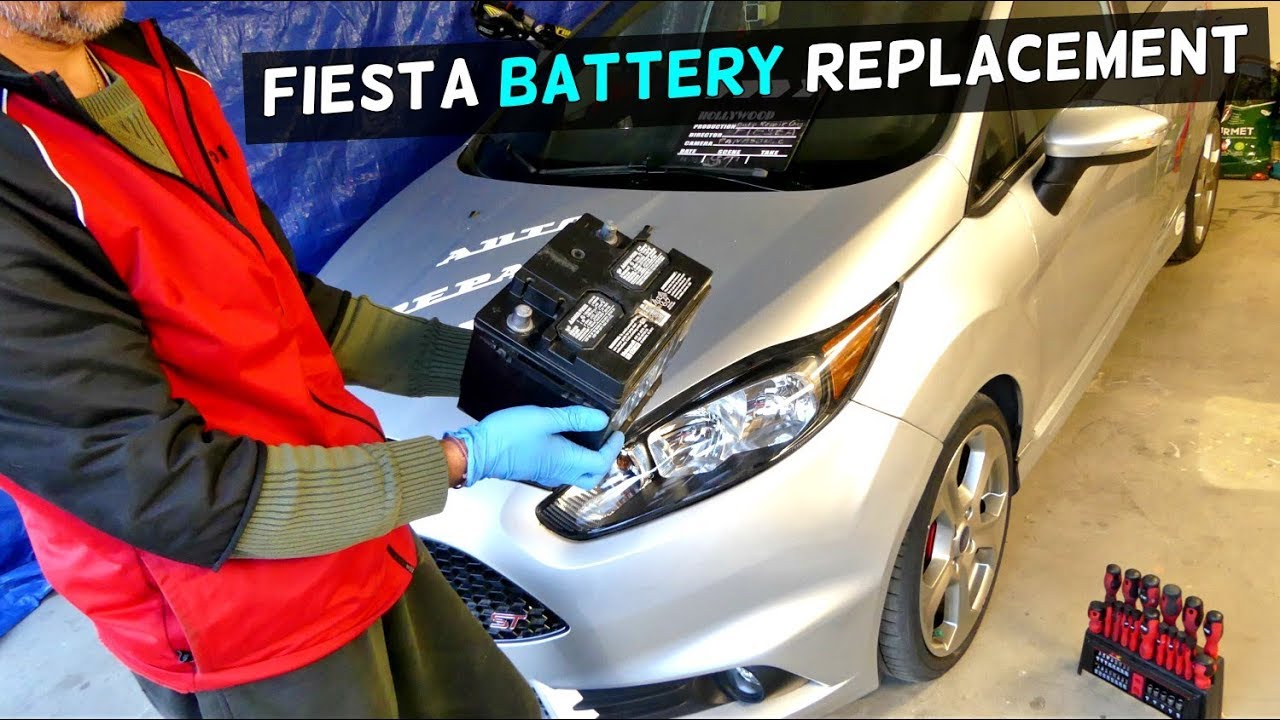 HOW TO REPLACE BATTERY ON FORD FIESTA MK7 2008  2017  YouTube