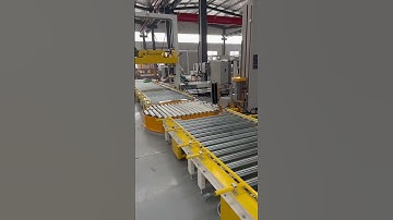 Pallet wrapping machine,strapping machine with top press and two strap channels #automatic