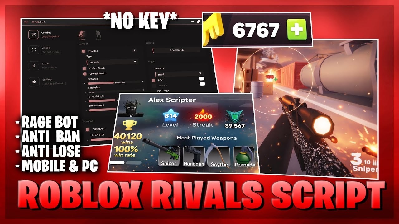 Ragebot Rivals 🎯 NEW Rivals Script – NO KEY | SILENT AIM | AIMBOT | RAGE BOT V2 ...