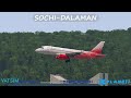 Сочи (URSS) - Даламан (LTBS) | Sukhoi Superjet 100 [X-Plane 11]