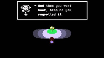Undertale: Flowey on Saving Toriel after restarting your save file
