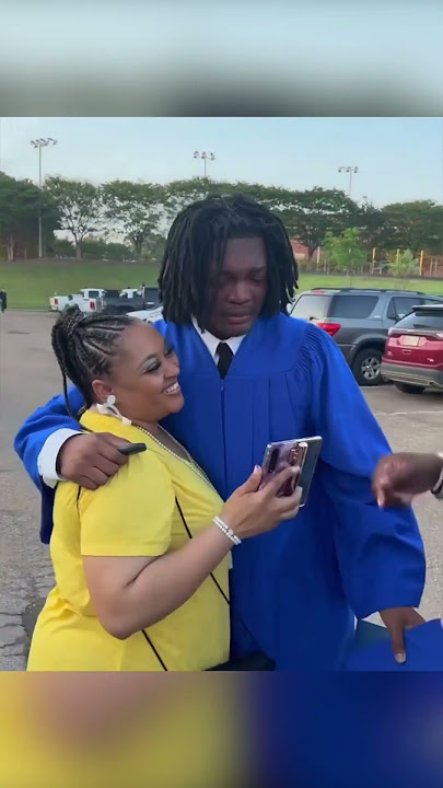 Dad surprises son with new car after graduation ❤️