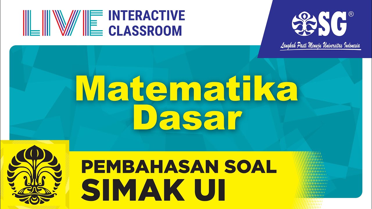 Bahas Soal Matematika Dasar Simak Ui Pejuangptn 2021 Youtube