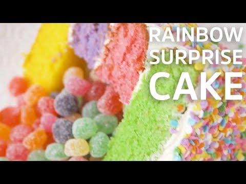 Rainbow Surprise Cake