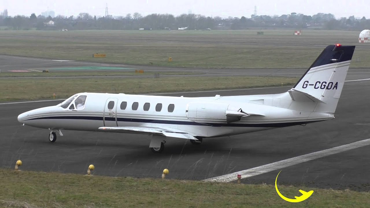1980 Cessna Citation II 550 GCGOA Powerful Take off