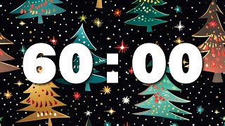 [ 60:00 ] Sparkling Christmas Tree Countdown Timer