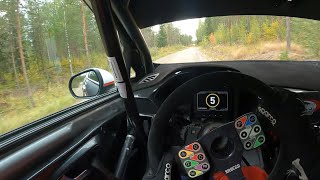 HelmetCam test flatout with Ford Fiesta Rally4