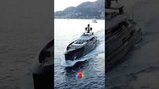 Amazing MegaYacht at Sea Cruising and Sailing Majestically #shorts #shorts_video #viralshort