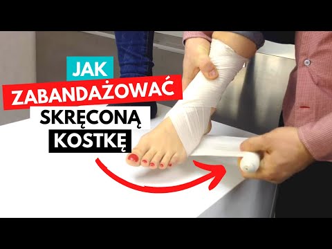 Skręcona kostka? TOP 3 rady - jak ZABANDAŻOWAĆ KOSTKĘ