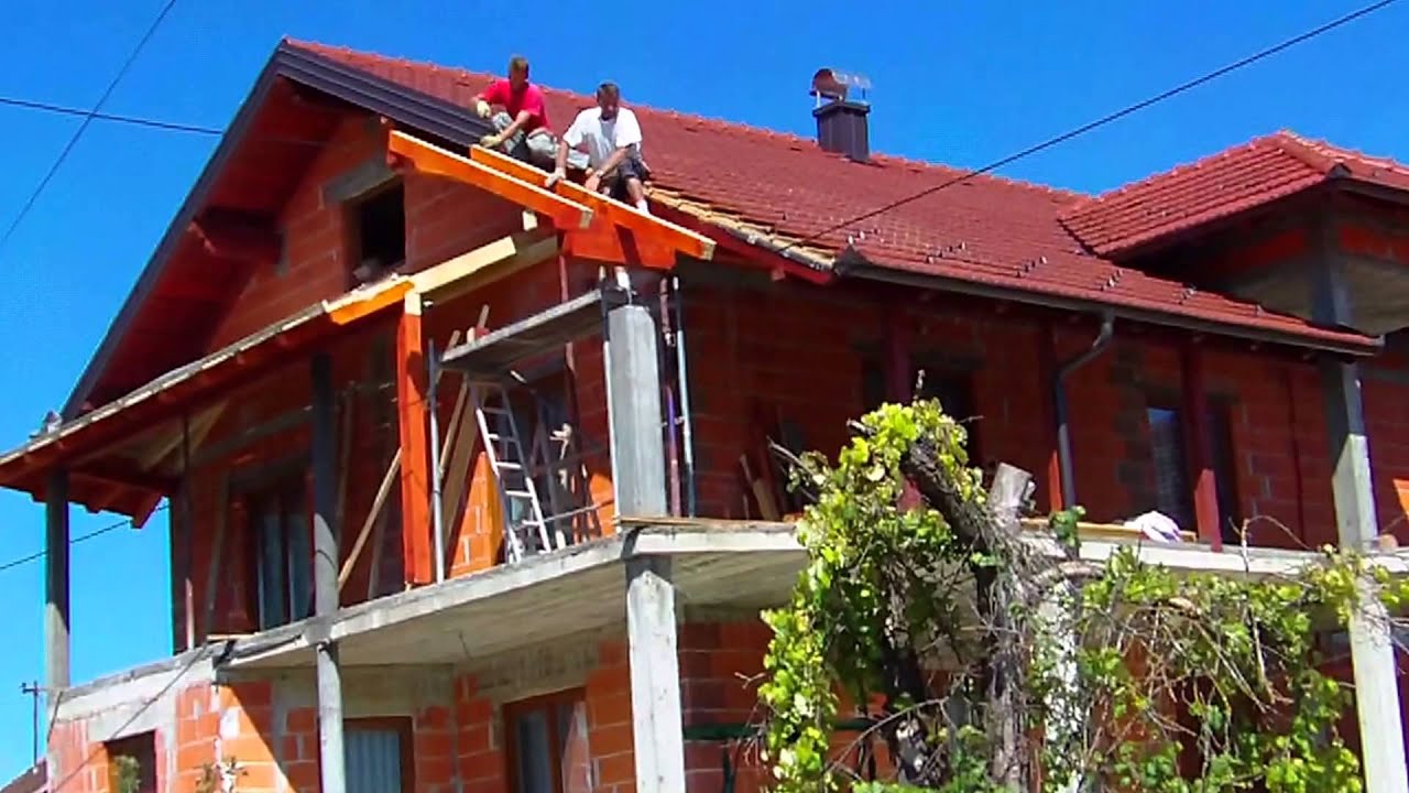 Natkrivanje Balkona -Toiture sur un balcon -Dach auf einem Balkon - YouTube