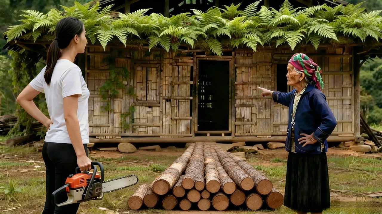 How can a young girl build a two-story wooden house for only US$10,000 | by @Lý Thị Hoa