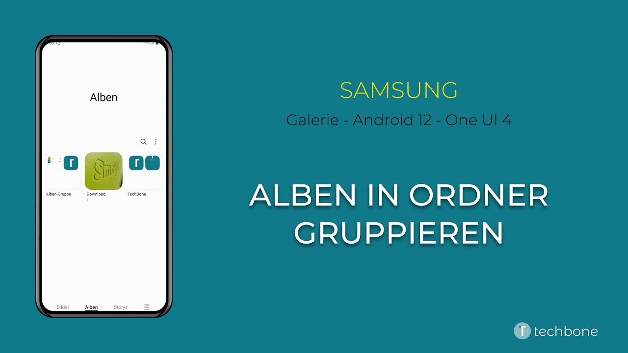 Alben in Ordner gruppieren - Samsung [Android 12 - One UI 4]