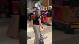 Jr. Riding Train With Aunty Inside Countryside Mall