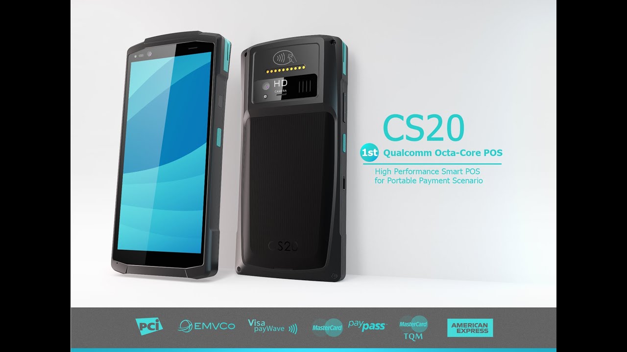 Ciontek High Performance Mobile Smart POS CS20 - YouTube