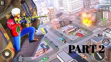 SNIPER 3D ASSASIN WALKTHROUGH GAMEPLAY  PART 2 4K | GUNSHIP BATTLE | SHOOT TO KILL | ANDROID, IOS 4K