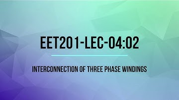 Interconnection of three phase windings