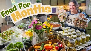 Preserving a Big Garden Harvest | Freezer Meals, Quick Pickles, Relish & More!