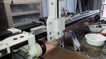 miniFR - All axes moving... new X-carriage and Z-axis slider assembly