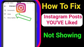 How To Fix Post You Have Liked Instagram Not Showing Problem | posts you've liked not showing