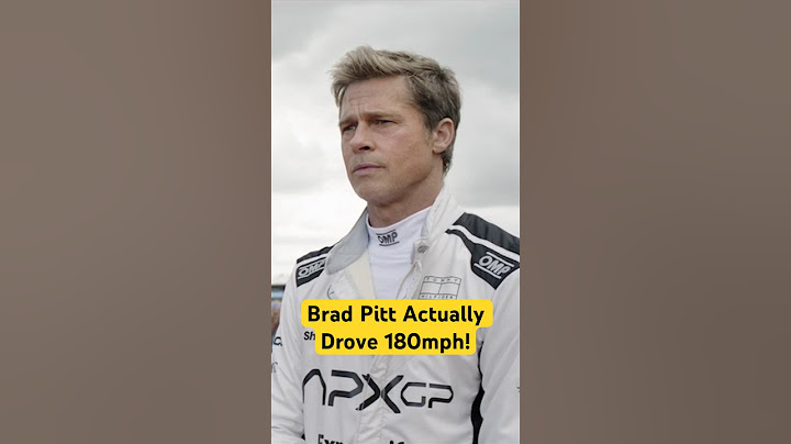 Brad Pitt Actually Drove 180mph in 'F1: The Movie' #shorts