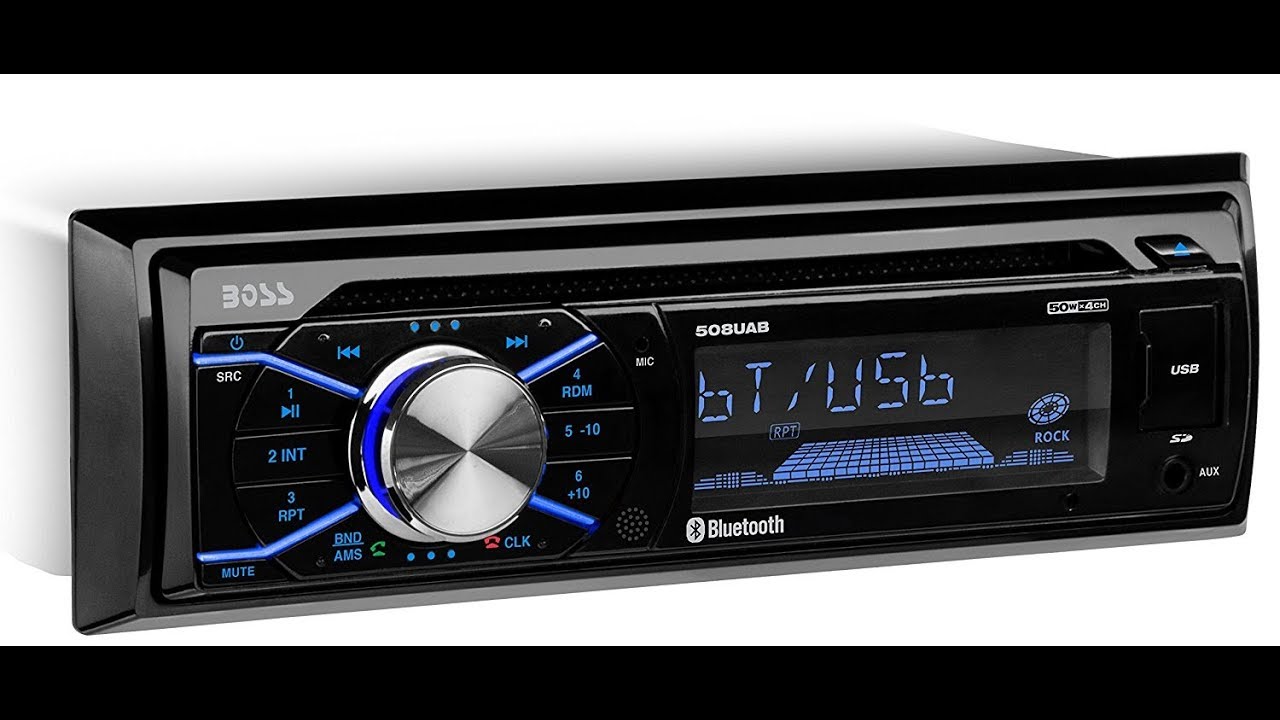 BOSS Audio 508UAB Single Din, Bluetooth, Wireless Remote Car Audio