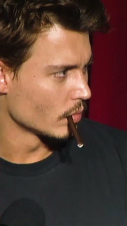 Johnny Depp Rolling his CHOCOLATE CIGARETTE in Cannes Press Conference...     #shorts