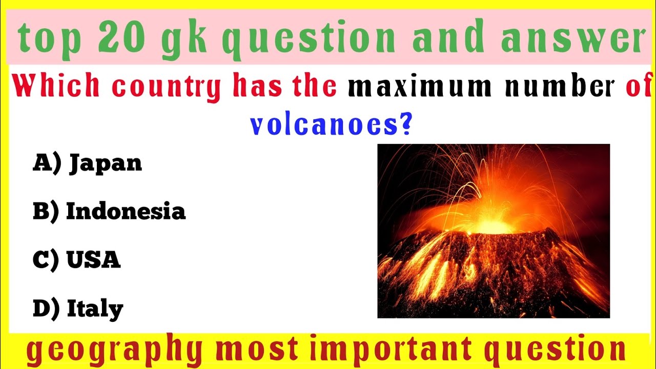 Geography GK MCQs in English | Most Important Questions for Competitive Exams