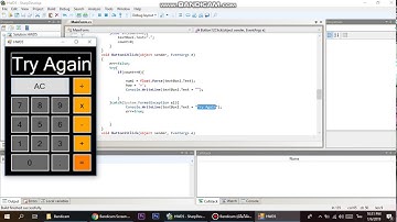 C# EP.4 Part 2 การใช้คำสั่ง Try Catch ในการตรวจสอบ ERROR (โปรแกรมเครื่องคิดเลข GUI)
