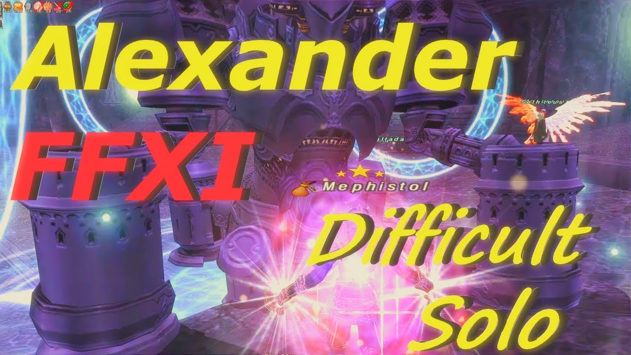 Александр Final Fantasy XI Сложный Монах Соло