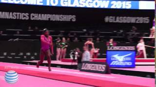 Simone Biles - Vault 1 - 2015 World Championships - Podium Training