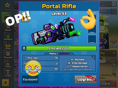 Pixel gun 3d portal rifle review